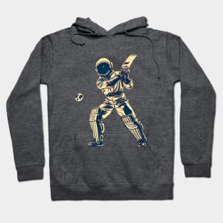 Astronaut Playing Cricket Hoodie